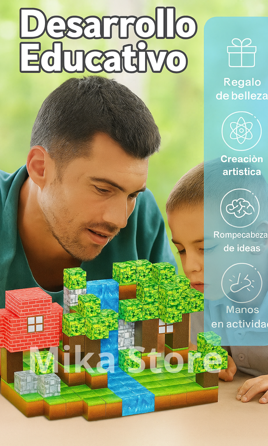 🧊Cubos Magneticos🧲 Minecraft 100 piezas