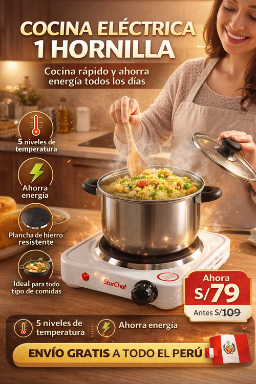 Cocina Eléctrica⚡1 HORNILLA