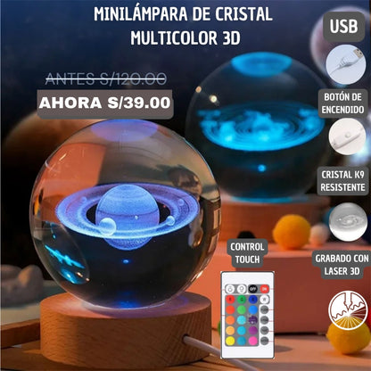 Minilámpara 3D multicolor