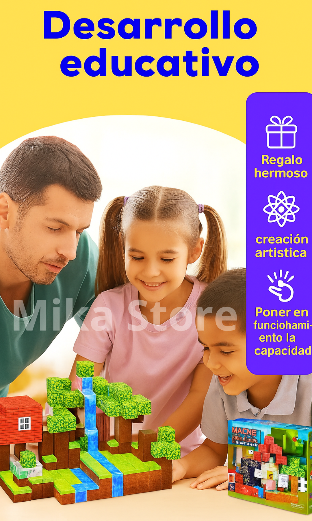 🧊Cubos Magneticos🧲 Minecraft 100 piezas