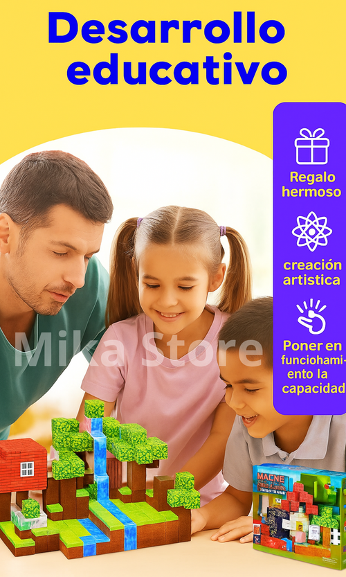 🧊Cubos Magneticos🧲 Minecraft 100 piezas