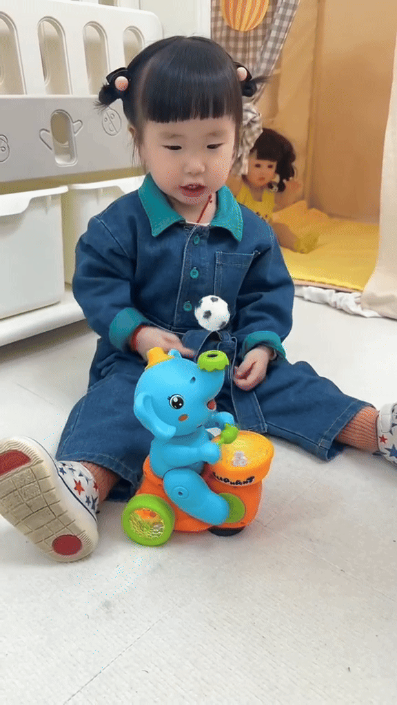 🐘✨ Juguete Elefante Sopla Pelotas