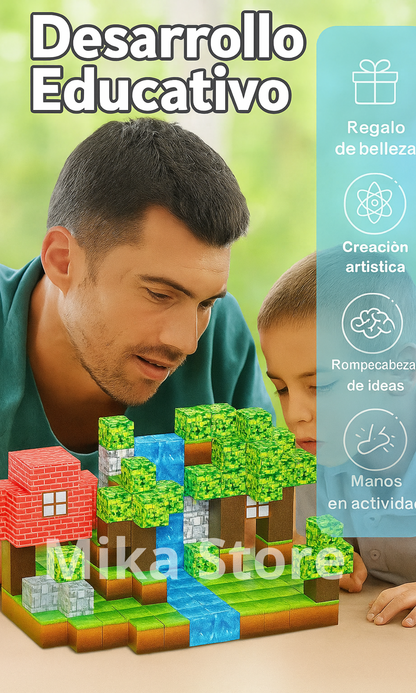 🧊Cubos Magneticos🧲 Minecraft 100 piezas