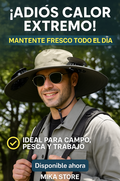 Sombrero técnologico  con panel solar🌞
